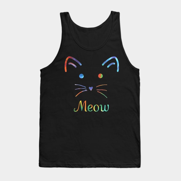 Meow Tank Top by ARTWORKandBEYOND